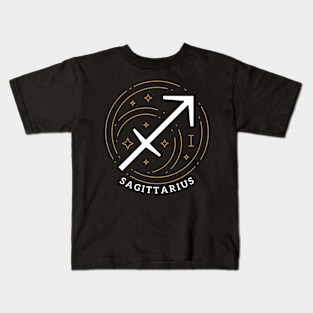 Sagittarius Zodiac Star Sign Birthday Gift T-Shirt Kids T-Shirt